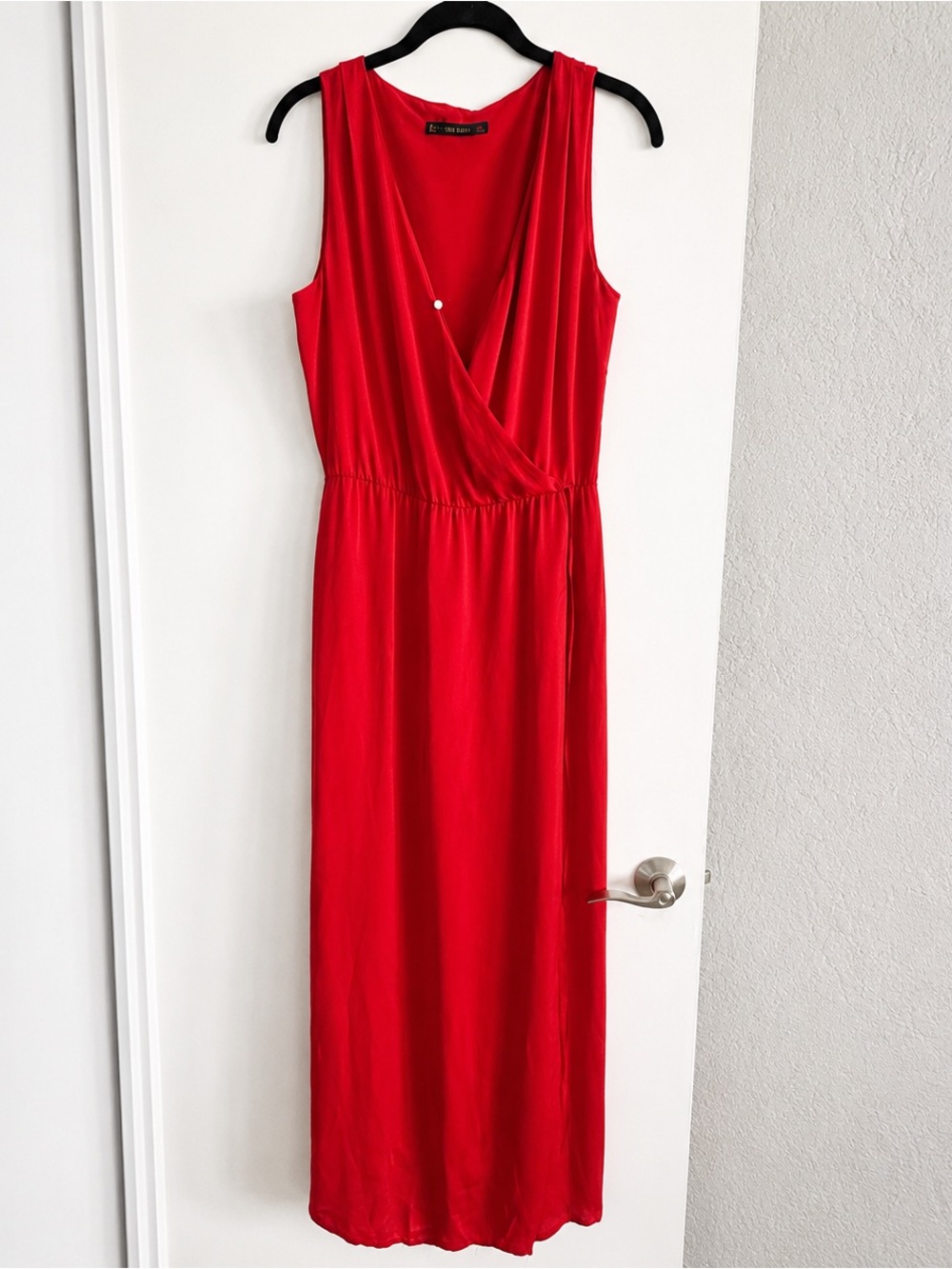 Zara Vibrant Red Maxi Jumpsuit